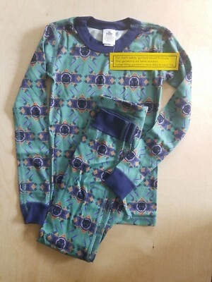 NWT Hanna Andersson MARVEL BLACK PANTHER ORGANIC LONG JOHN PAJAMAS 130 8 - Image 1 of 4