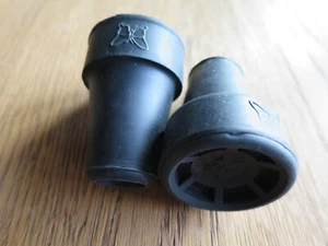 2xGummikapsel Stockkapsel mit Stahleinlage Gehstock Gummi schwarz 18mm NEU - Bild 1 von 7