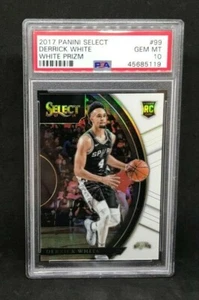 2017-18 Panini Select Derrick White /149 Silver Prizm White RC PSA 10 Rookie - Picture 1 of 1