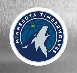 Magnet Die Cut Minnesota Timberwolves NBA Basketball Kühlschrank - Bild 1 von 1