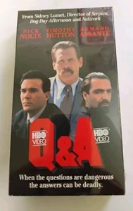 Q & A VHS SEALED Watermarks HBO Video Nick Nolte Timothy Hutton Armand Assante - Picture 1 of 9