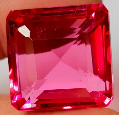 Pink Tourmaline Big Size 68.45 Ct. Square Cut Loose Gemstone for Ring & Pendant - Image 1 of 4