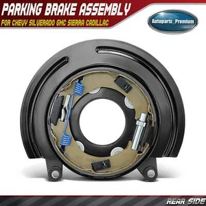 Conjunto de freno de estacionamiento trasero con placa de respaldo para Chevy Silverado GMC Sierra Yukon - Imagen 1 de 11