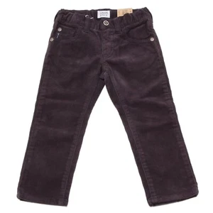 8238U pantaloni bimbo ARMANI JUNIOR blue velvet trouser pant kid - Picture 1 of 4