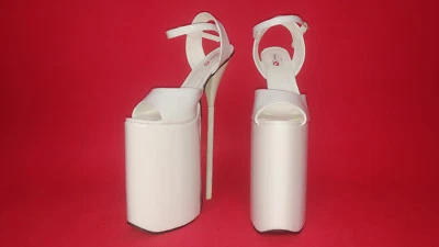 FASHION-STYLE.COM.PL BOLINGIER POLAND High heels 30cm white 37 38 39 40 41 42 43 44 45 46 47 FS1446 Bolingier