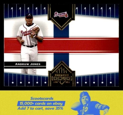 2005 Donruss Champions Andruw Jones    #6 Atlanta Braves - Image 1 of 2