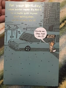 Happy Birthday Men’s Humor Card Rapper Hip Hop Music anyway, Happy Birthday - Picture 1 of 5