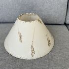 Mid Century Plastic Lamp Shade Dried Flower Wheat Gold With Lacing
