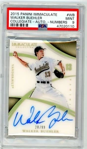 2015 Panini Immaculate Auto Walker Buehler 28/99 - PSA 9 - Picture 1 of 2
