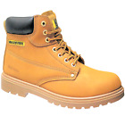 Mens Leather Ankle HONEY Safety Boots Lace Up Steel Toe Cap Work  Shoes SIZE 10