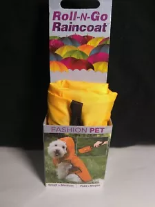 Raincoat NEW Roll-N-Go Dog/Pet Raincoat Yellow, S/M - Picture 1 of 2