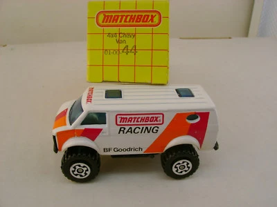 1983 MATCHBOX SUPERFAST RACING SUPERFAST 44 4X4 CHEVY VAN BF GOODRICH NEW IN BOX - Image 1 of 3