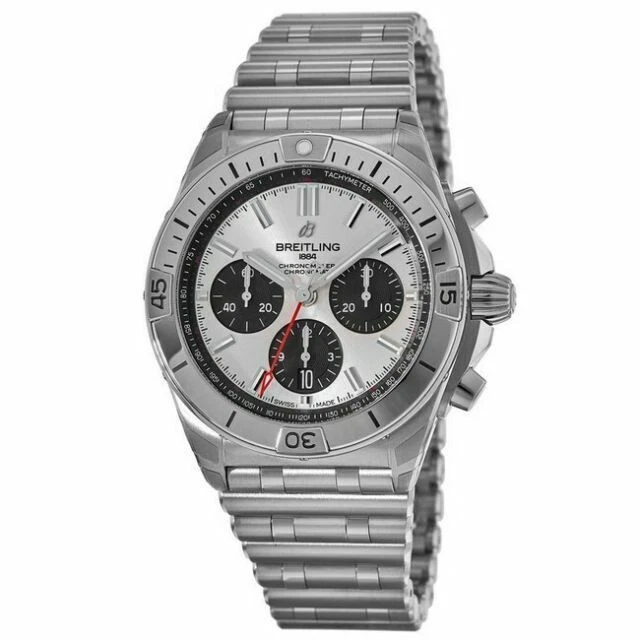 Breitling Chronomat Silver Men's Watch - AB0134101G1A1