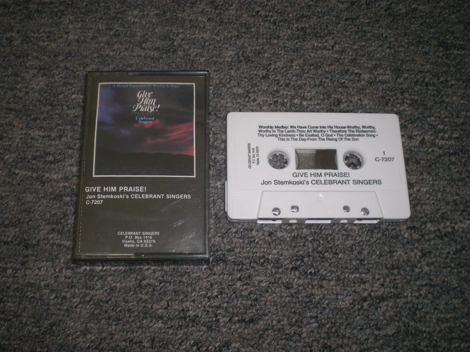 Jon Stemkoski's Celebrant Singers~Give Him Praise~Xian~Cassette~FAST SHIPPING!! - Image 1 of 1