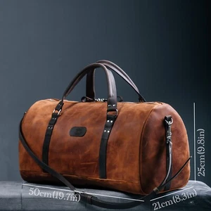 Leder Reisetasche Übernachtungstasche - Bild 1 von 12