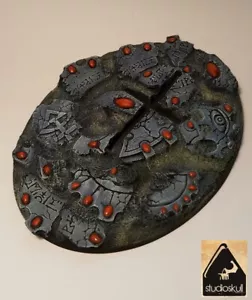 120X95mm VOLANTE DE RESINA OVALADA GRANDE BASE ELDAR RUINAS WARHAMMER 40K - Imagen 1 de 12