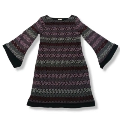 Emma & Michele 小号女式长袖喇叭袖蕾丝衬里二手 — 第 1/4 张图片