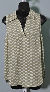 Michael Kors Damen Bluse Ärmellos Hell Salbei Neu Top Shirt MK Logo S/P - Bild 1 von 4