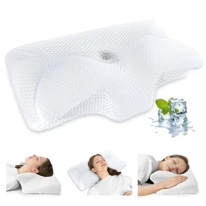 Cervical Pillow, Ergonomic Memory Foam Pillow for Neck and Shoulder Pain Reli... - Picture 1 of 9