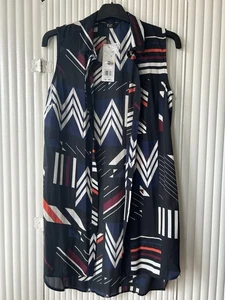 Brand new F&F longline sleeveless shirt dress in UK size 8. - Picture 1 of 5