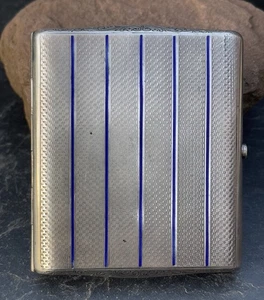 Portasigari Art Déco argento 900 smaltato (AT 666) - Foto 1 di 7