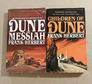2 LOT: Dune Messiah & Children of Dune, Frank Herbert, 1970s Paperback, VG! - Picture 1 of 9