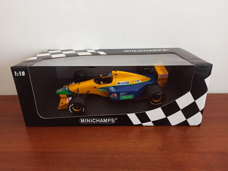 MINICHAMPS 1:18 BENETTON FORD B191B M. SCHUMACHER EARLY SEASON 1992 - Immagine 1 di 4