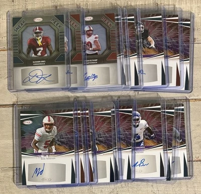 2025 Sage Football Low Series Rookie Card Autos MCGOWAN VELTKAMP Lot Of 17 - Image 1 of 4