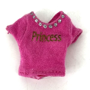 Bratz Puppenkleidung Pampered Pupz Yasmin rosa "Prinzessin" Top SUPER SELTEN! - Bild 1 von 4