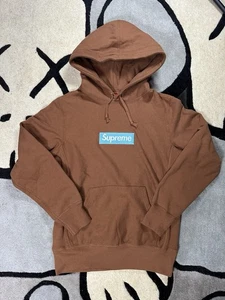 Sudadera con capucha Supreme Box Logo FW17 Rust - Imagen 1 de 7