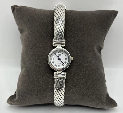 Reloj Anne Klein Brazalete Vintage Plata Esterlina 925 Para Mujer PESADO 52,6 gramos Foto 1 de 4