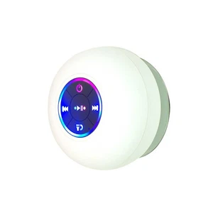 Waterproof Bluetooth Speaker LED Light Suction Cup - Picture 1 of 9