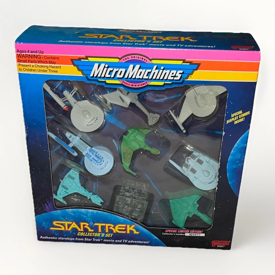 Vintage 1993 Micro Machines STAR TREK Limited Edition 9 Piece Collector's Set - Image 1 of 2