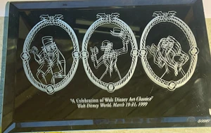 Disney Traveling Ghosts From Haunted Mansion Etched Design Beveled Mirror - Picture 1 of 8