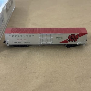 N Scale CHRISTMAS TOYLAND EXPRESS Package MHC 60' Box Car 1990 Con-Cor 8712 - Picture 1 of 11