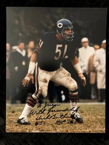 Dick Butkus Signed 8x10 Photo Chicago Bears HOF NFL Legend – Personalized - Picture 1 of 1