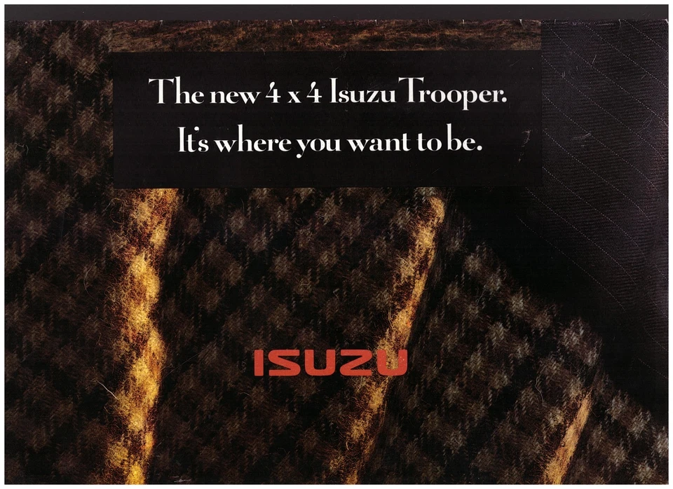 Isuzu Trooper - The New 4 x 4 Sales Brochure - Large Format - 1991/92 - Image 1 of 1