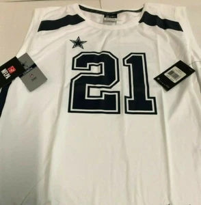 Dallas Cowboys NFL Elliott # 21 Women's White Player Tank small - Picture 1 of 3