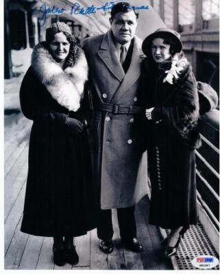 Julia Ruth Stevens Babe Ruth Daughter signed 8x10 Photo PSA/DNA auto Yankees - Image 1 of 2