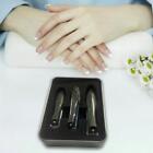 3 Pieces Nail Clipper With Storage Box Manicure Slanted Clipper For Elderly