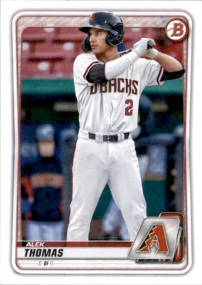 2020 BOWMAN DRAFT ARIZONA DIAMONDBACKS  - ALEK THOMAS #BD-195 - Image 1 of 2