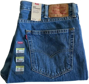LEVIS 516 Jeans Mens Dark Blue Straight Leg Authentic Brand New (505160069) - Picture 1 of 12