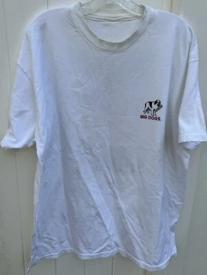 Vintage 2000 Big Dogs White T-Shirt Mens “Putt Up or Shut Up” Golf Shirt RARE!! - Изображение 1 из 4