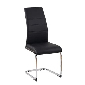 Schwingstuhl SallyC PU Schwarz Freischwinger Esszimmerstuhl Kunstleder HTI-Livin - Bild 1 von 2