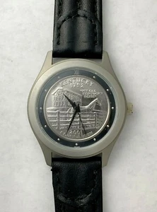 Orologio Uomo 35mm Croton 2001 Kentucky Statehood Quarter con Cinturino Pelle - Foto 1 di 3