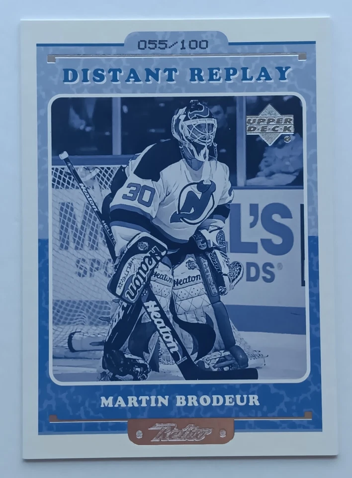 1999-00 Upper Deck Retro Distant Replay Level 2 Martin Brodeur /100 Devils - Image 1 of 2