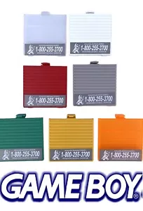 Original Game Boy Battery Cover for Nintendo GB Door Sticker Door Gray Red White - Picture 1 of 8