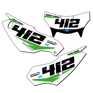 KLX 230 SG64 Custom MX Number Plates Senge Graphics Kit Compatible with - Picture 1 of 4