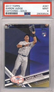 2017 Topps Catching Gold Aaron Judge ROOKIE RC #287 PSA 9 MINT - Picture 1 of 1