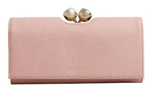Ted Baker Rosyela Large Leather Bobble Purse Geldbörse Pl - Pink altrosa Neu - Bild 1 von 3
